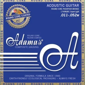 Adamas Strings Acoustic Guitar Nuova Phosphor Bronze coated round core - Super Light .011-.052 (1749NURC)
