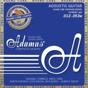Adamas Strings Acoustic Guitar Nuova Phosphor Bronze coated round core - Light .012-.053 (1818NURC)
