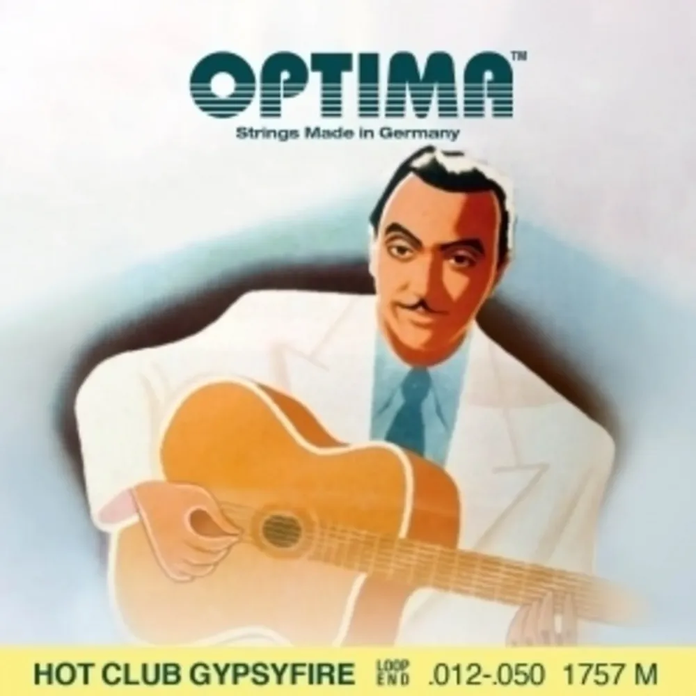 Optima Strings Acoustic Guitar Hot Club Gypsyfire silver plated - Set loop end (1757M)