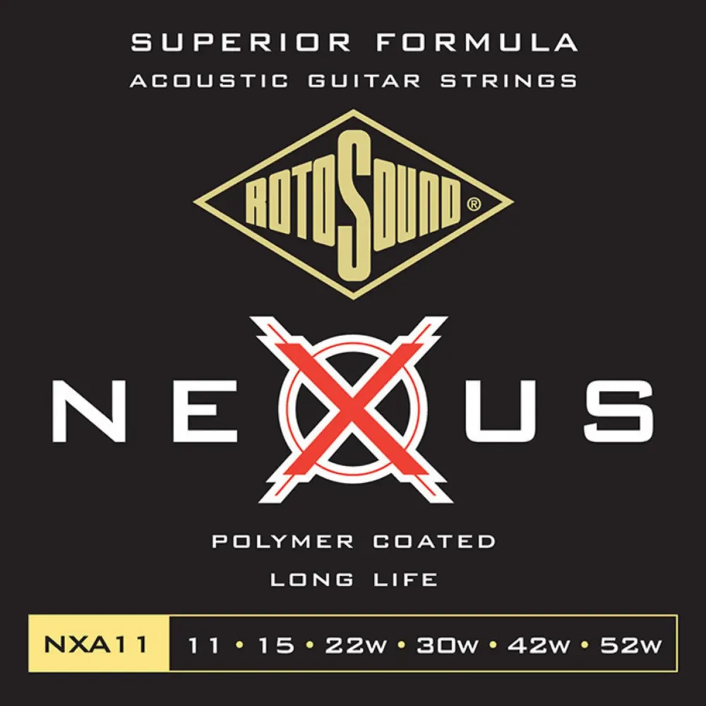 Rotosound Strings Acoustic Guitar Nexus Coated - Set Light 11-52 (NXA11)