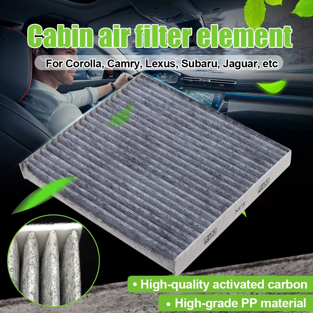 Cabin Air Filter Toyota Corolla Camry and Lexus Vehicles Activated Carbon Filtration