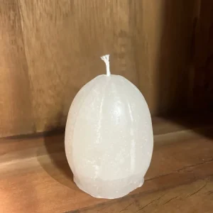 Egg med striper - hvit