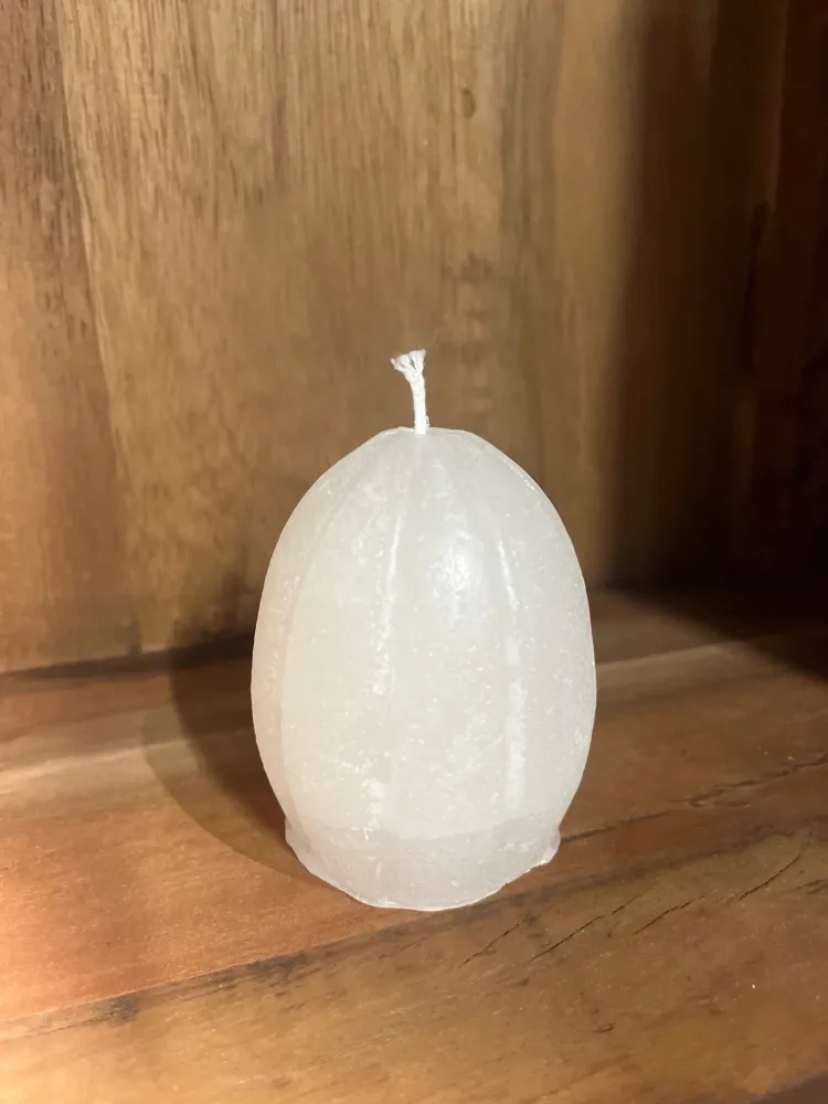 Egg med striper - hvit