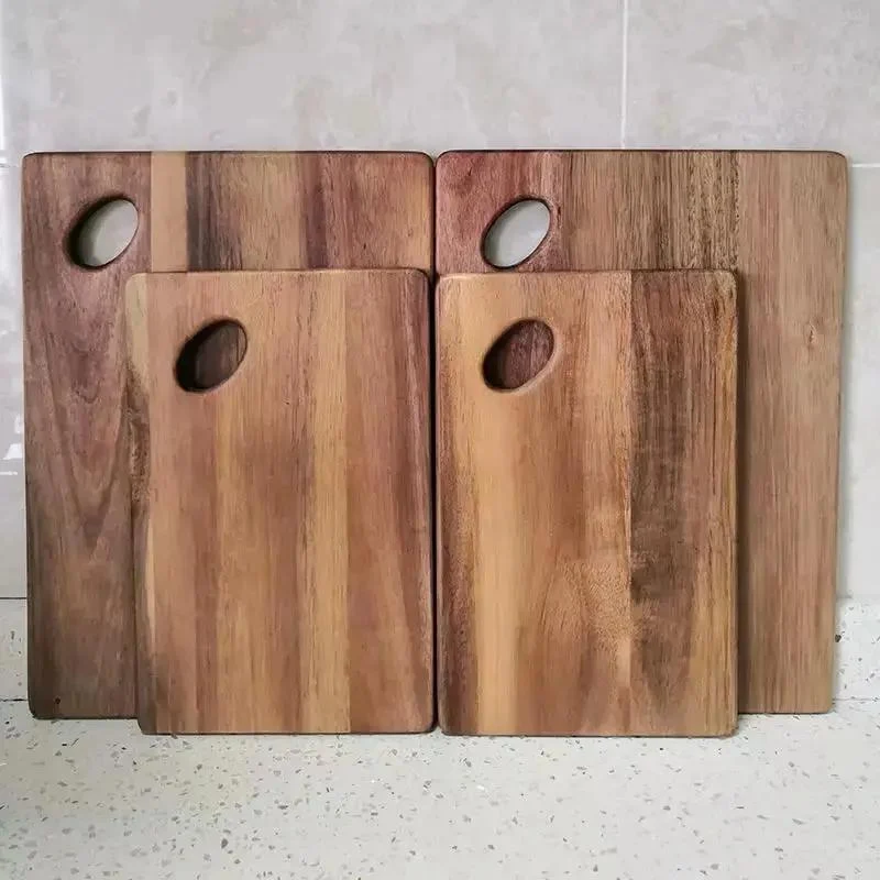 Skjærefjøl i akasietre 28x18 cm | Naturlig og slitesterk skjærefjøl