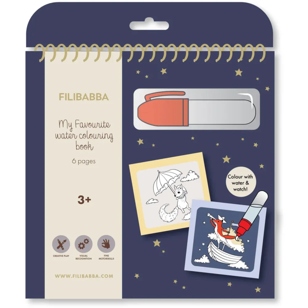 FILIBABBA Dreamy Adventurers Water Colouring Bok
