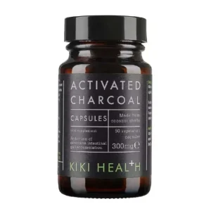 Kiki Health Activated Charcoal 300mg 50 kapsler – Naturlig rensende aktivt kull