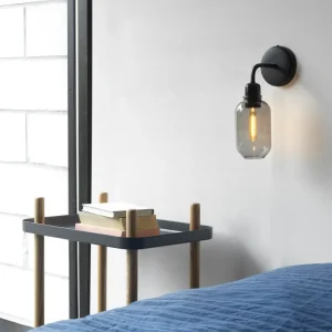 NORMANN COPENHAGEN Amp vegglampe smoke/black