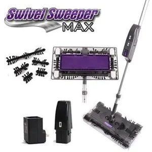Smart Swivel Sweeper MAX - rengjøringsbørste med roterende børstehoder - automatisk feiekost