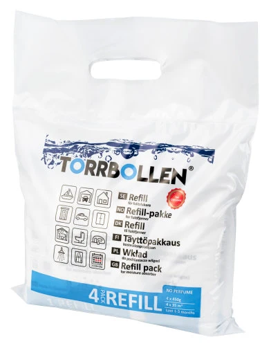 Torrbollen, Refill avfukter, 4 stk