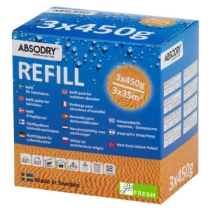 Absodry, Refill 3x450g Fresh Avfukter