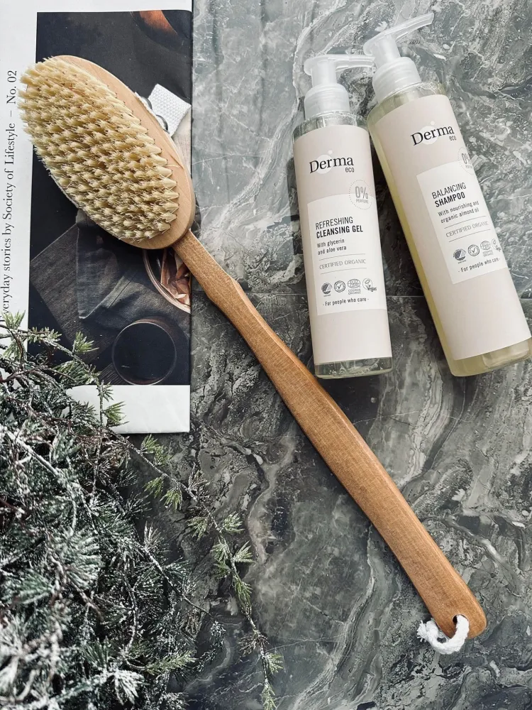 Badebørste i naturfibre