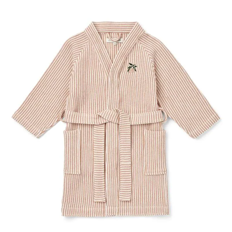Liewood Bertha badekåpe - Y/D stripe Toscana rose/Creme de la Creme