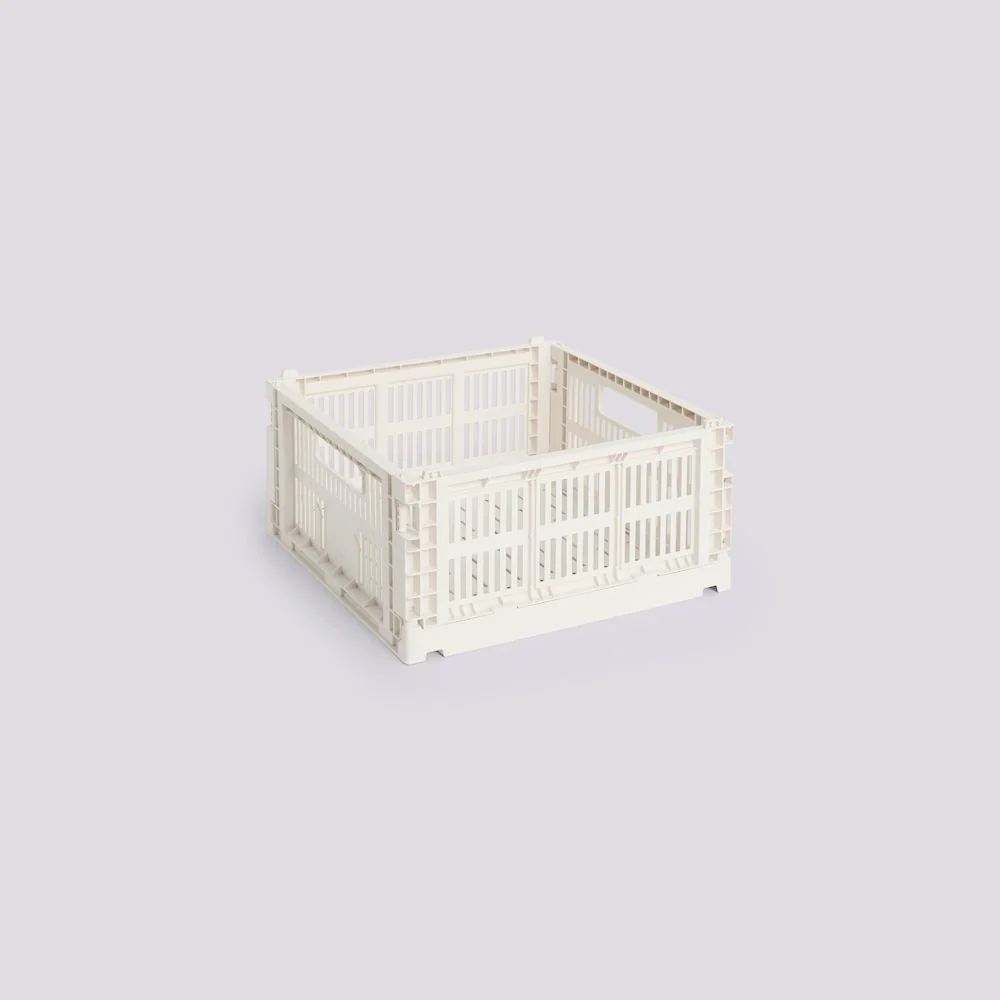 HAY - NYHET! medium kvadrat kurv - off white