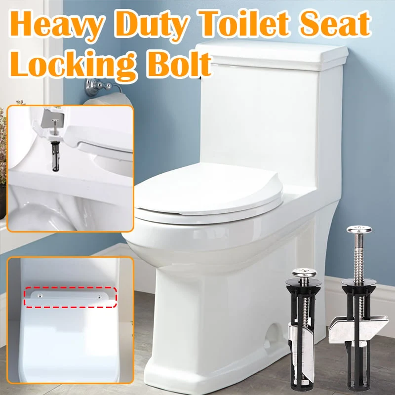 Globetrek° ToiletBolt 1+1 Sett GRATIS: Kraftig Duty Toalettsete Låsebolt Og Skruesett