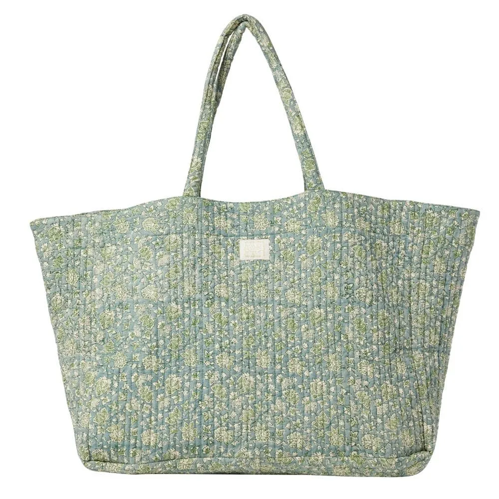 Håndlaget bag - Arushi Blue Green