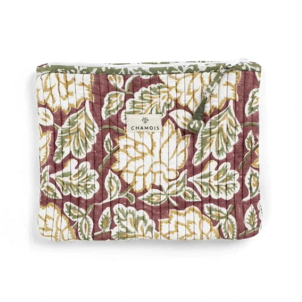Mappe med Dahlia-print – Chamois