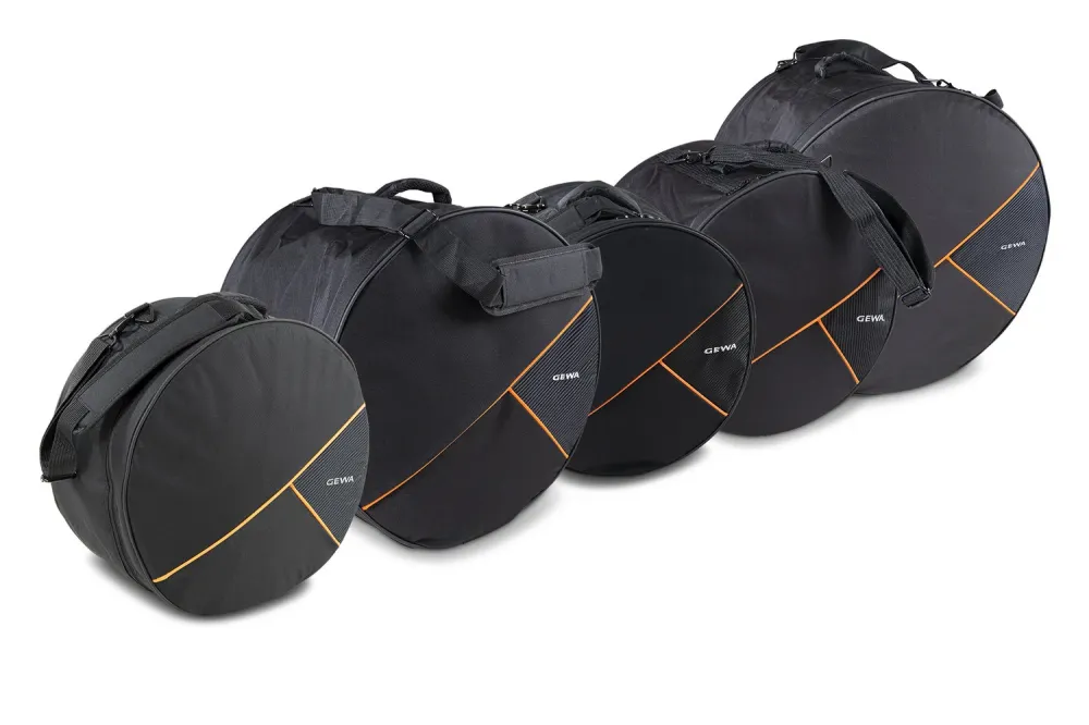 GEWA Gigbag-sett trommesett Premium - 22x18, 12x10, 13x11, 16x16, 14x6,5"