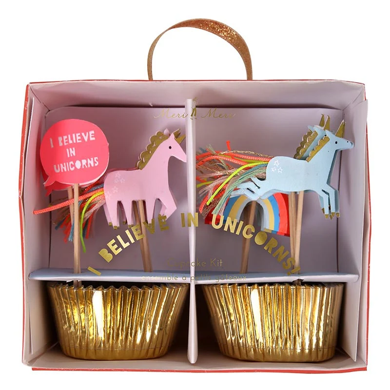 Enhjørning Muffinsformer Kit 48 deler