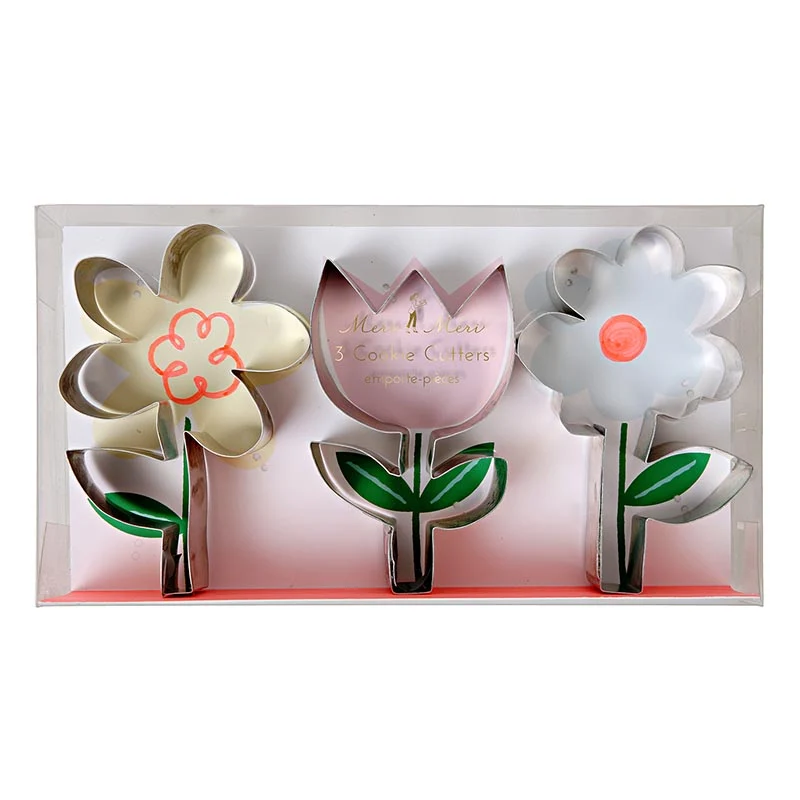 Kakeformer Blomster 3 stk.
