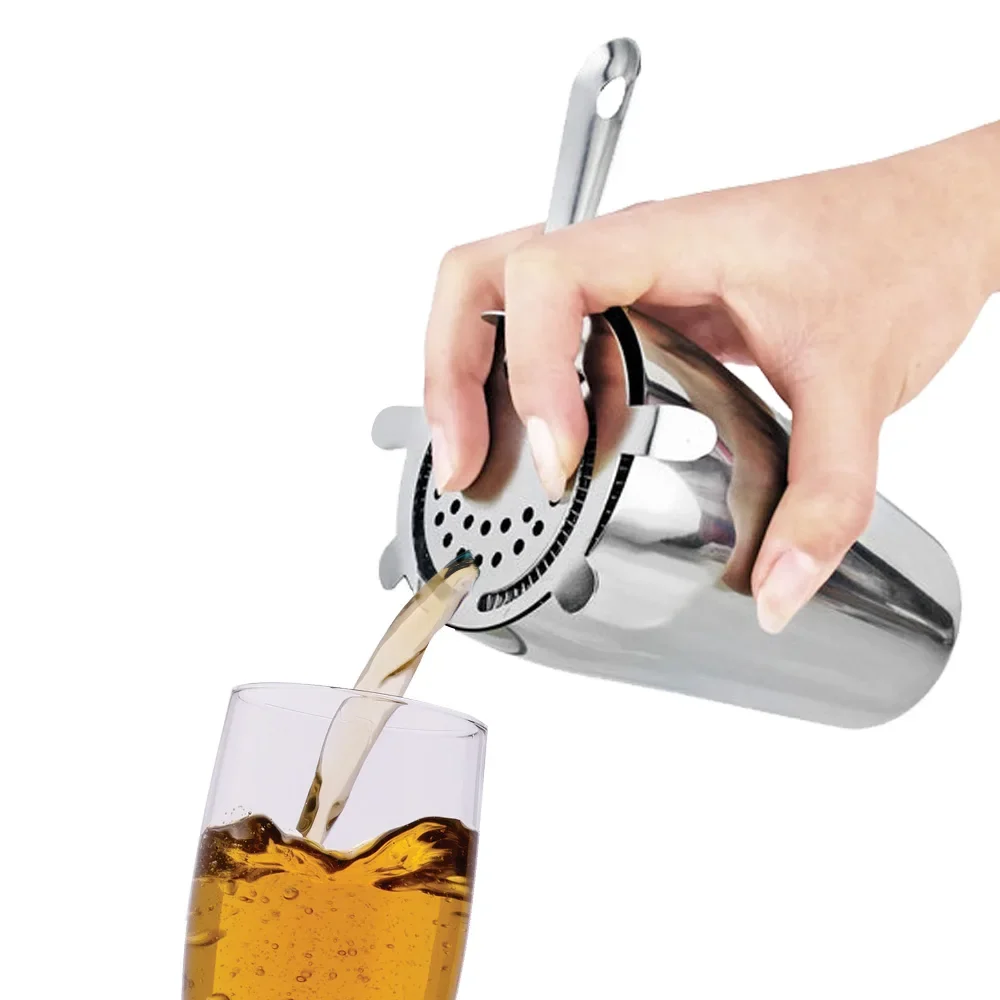 Stainless Steel Ice Strainer Bar Tools Eco Friendly Cocktail Shaker