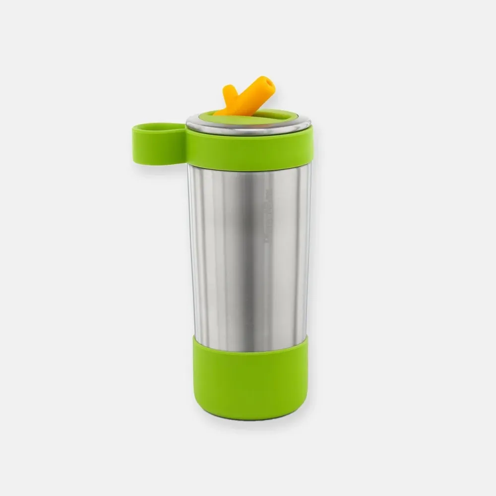 Planetbox Glacier drikkeflaske med silikonsugerør -Apple