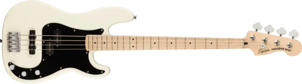 Fender Squier Affinity Precision elektrisk bass (olympisk hvit)