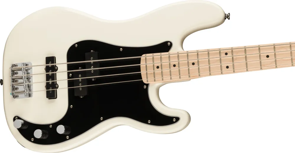 Fender Squier Affinity Precision elektrisk bass (olympisk hvit)