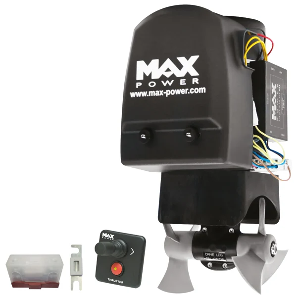 Max Power, Bovpropel Kit CT45 12V med Joystick og Sikring - 39 kg Trykkraft, 175