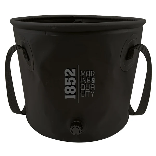 1852, Sammenleggbar bøtte sort 20L med dusjfunksjon, D29cm x H26cm, PVC 500D