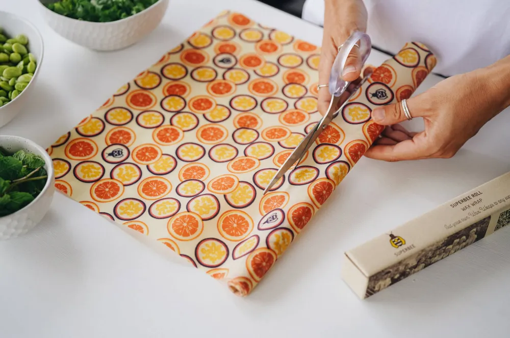 Gjenbrukbar bivoksrull til mat – klipp til ønsket størrelse (33 × 91 cm) – Passion. Forhåndsbestill, på lager 20.april