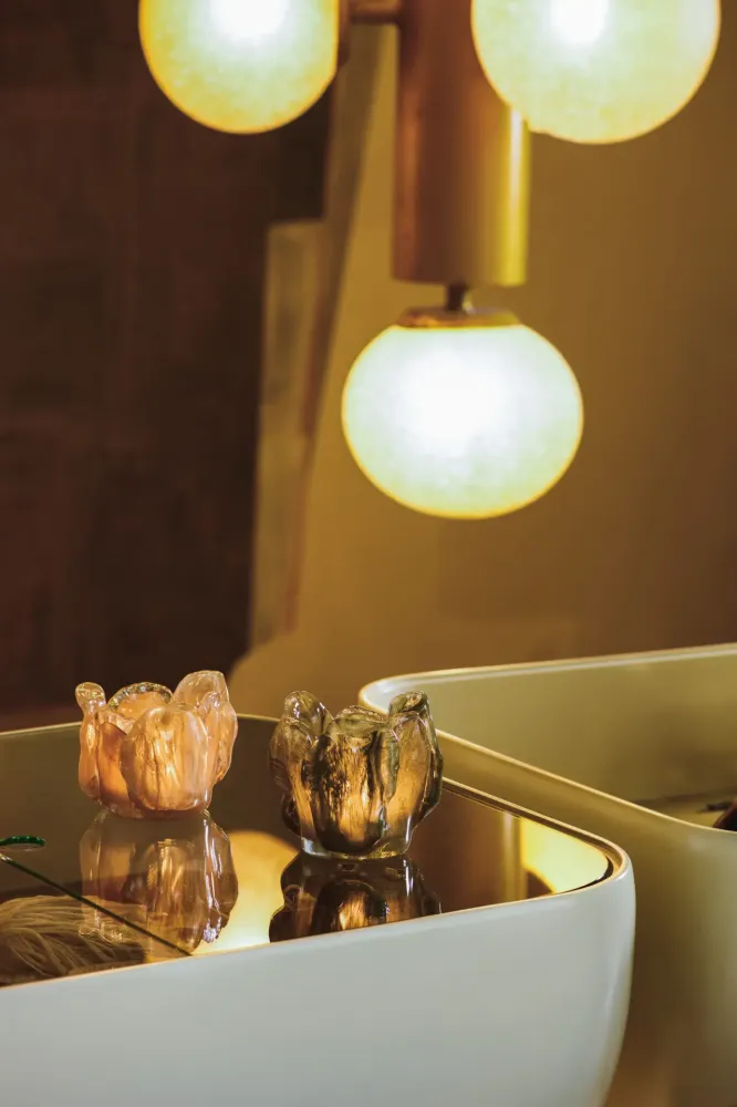 Anita lyslykt – Beige