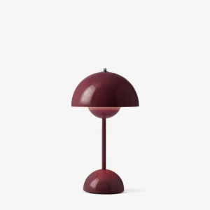 FLOWERPOT Table VP9 Portable lamp Dark Plum