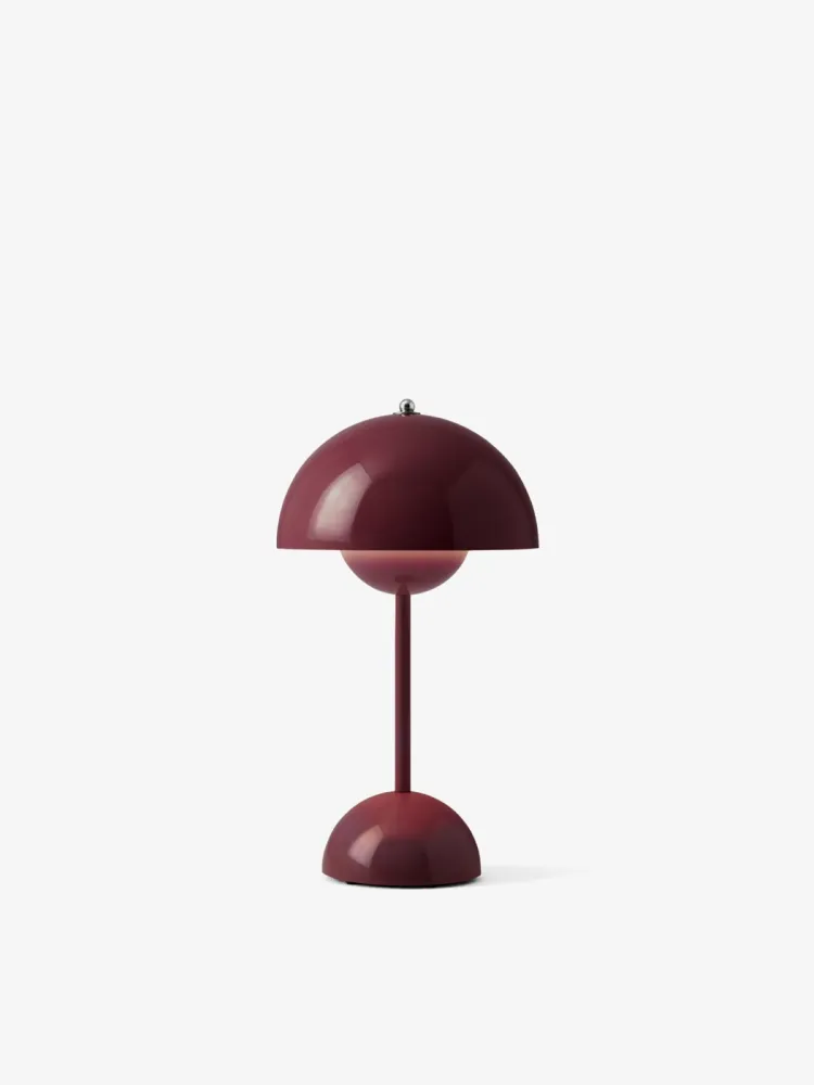 FLOWERPOT Table VP9 Portable lamp Dark Plum