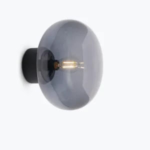 Karl-Johan wall lamp Smoked Oak w. White Opal Glass