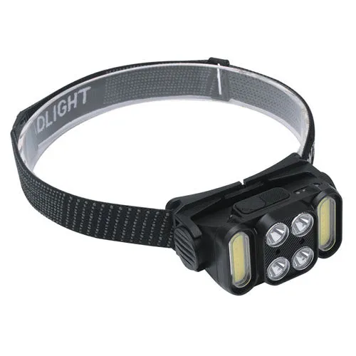4 LED -cob hodelykt super lyst utendørs hodelys
