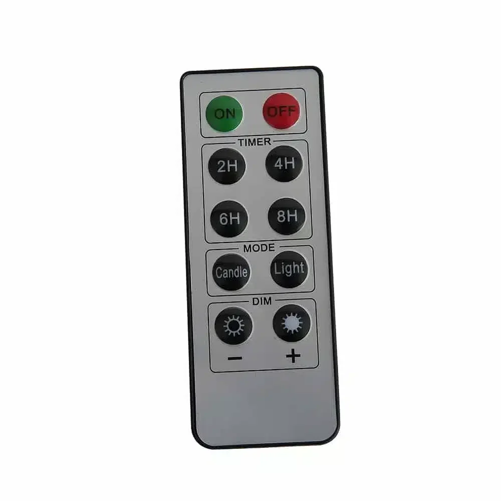 LED-blokklys med fjernkontroll - Oppladbare - 3 stykker - 12/15/17 cm - med 3D-flamme