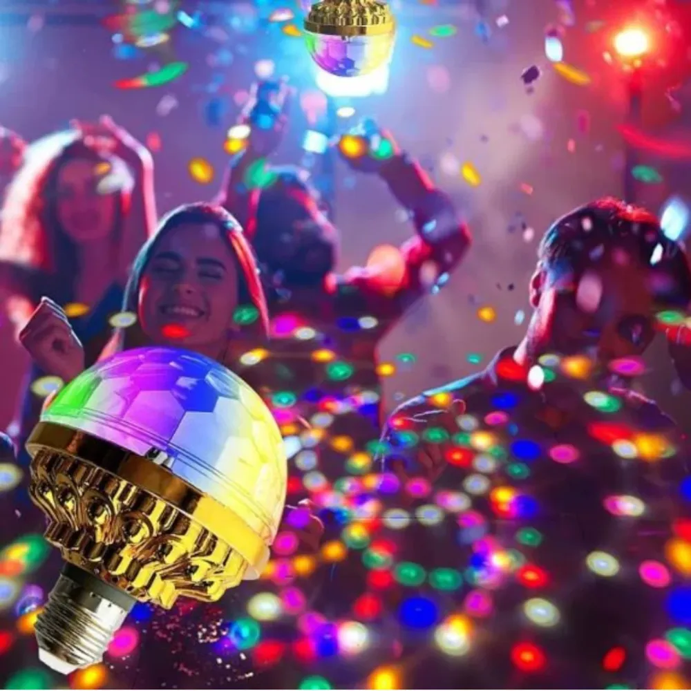 Ledsen™ DiscoBall 1+1 GRATIS: Fargerik Roterende LED-Diskolys Ball