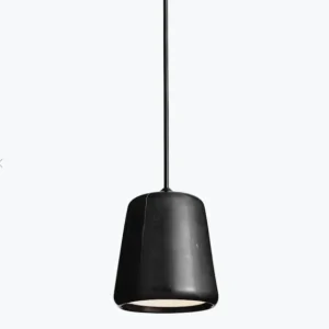 Material Pendel Black Marble w. Black Fitting