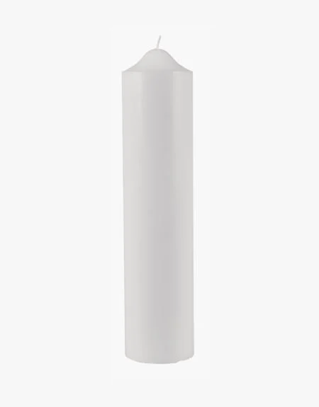 Stearinlys 5 × 30 cm – Hvit