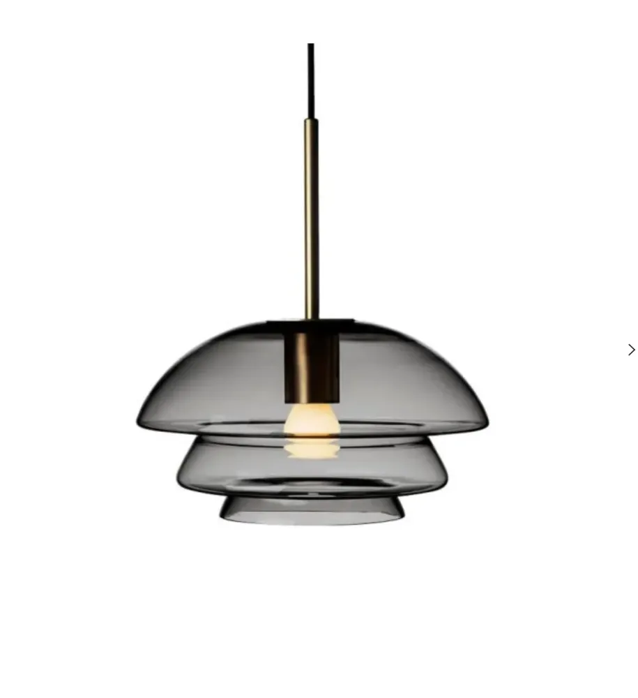 Taklampe 4006 large røkgrå