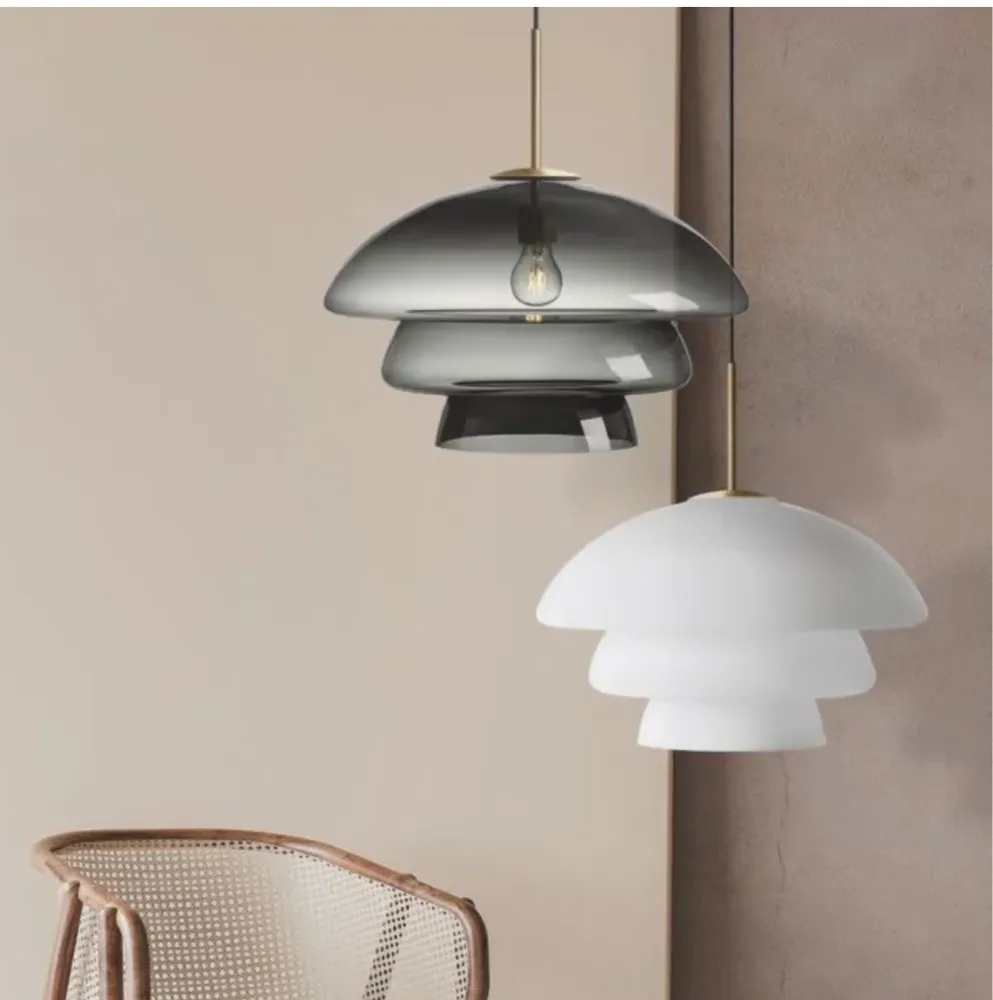 Taklampe 4006 large røkgrå