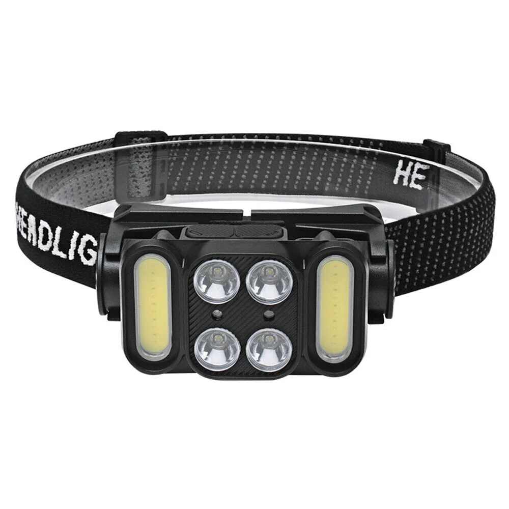 4 LED -cob hodelykt super lyst utendørs hodelys Wefulfil