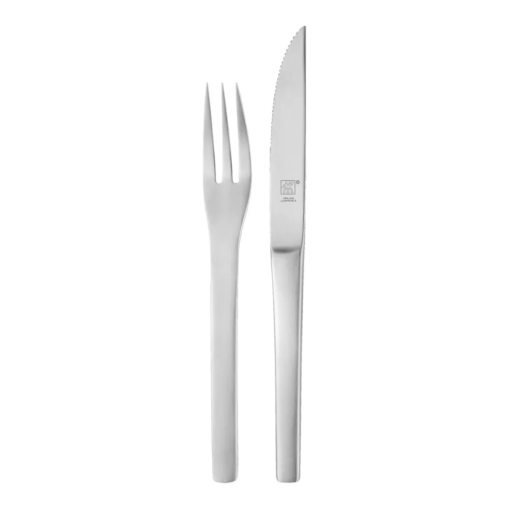 Bestikksett Biffkniver og -gafler, 6 x 2stk, 18/10 stål - ZWILLING MELBOURNE