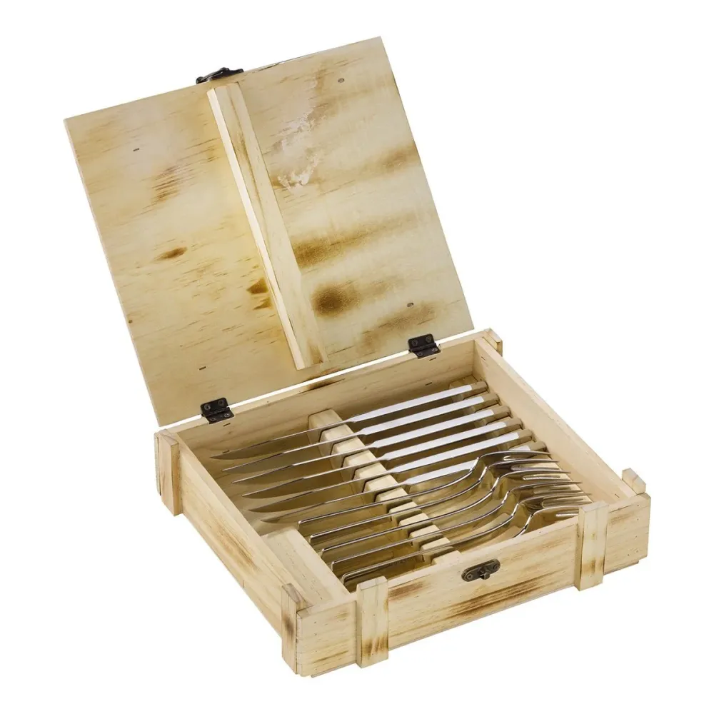 Bestikksett Biffkniver og -gafler, 6 x 2stk, 18/10 stål - ZWILLING BESTIKK