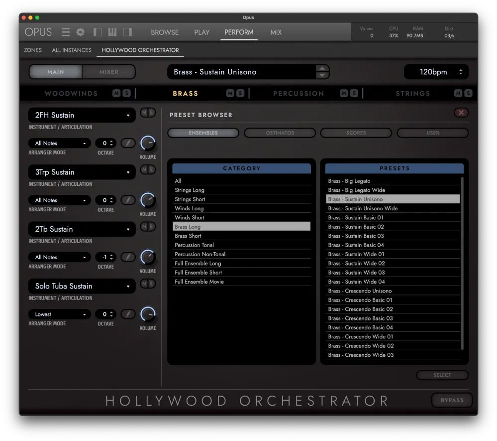 HOLLYWOOD ORCHESTRA OPUS EDITION