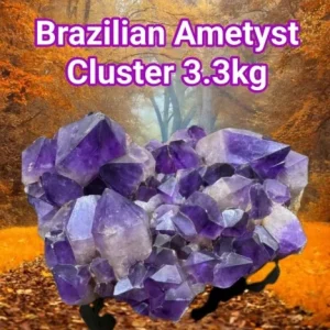 Supervakre BIG XL Brazilian Ametyst Cluster ca. 3.3kg - 20x12x8cm