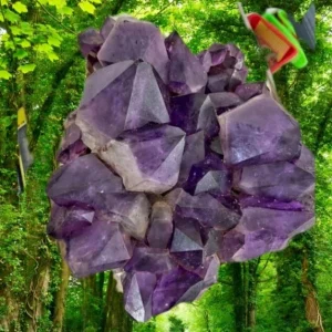 Supervakre BIG XXL Brazilian Ametyst Cluster ca. 5.7kg - 23x16x8cm
