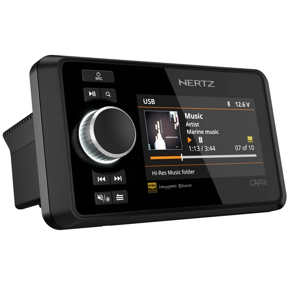 Hertz, Capri H100 DAB+ Marine Radio med 4,3" TFT Skærm og 600W Effekt