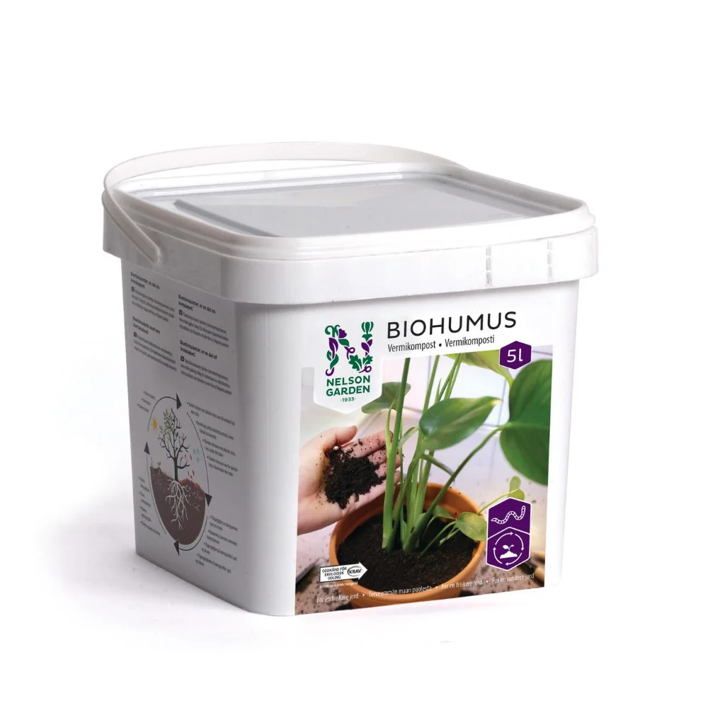 Vermikompost Biohumus 5 l – biostimulant sunn vekst og sterkere planter