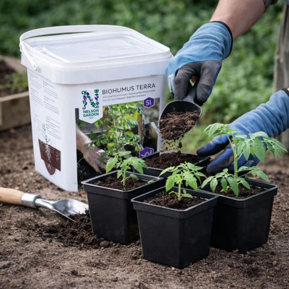 Vermikompost Biohumus Terra 5 l – biostimulant med biokarbon sunn jord